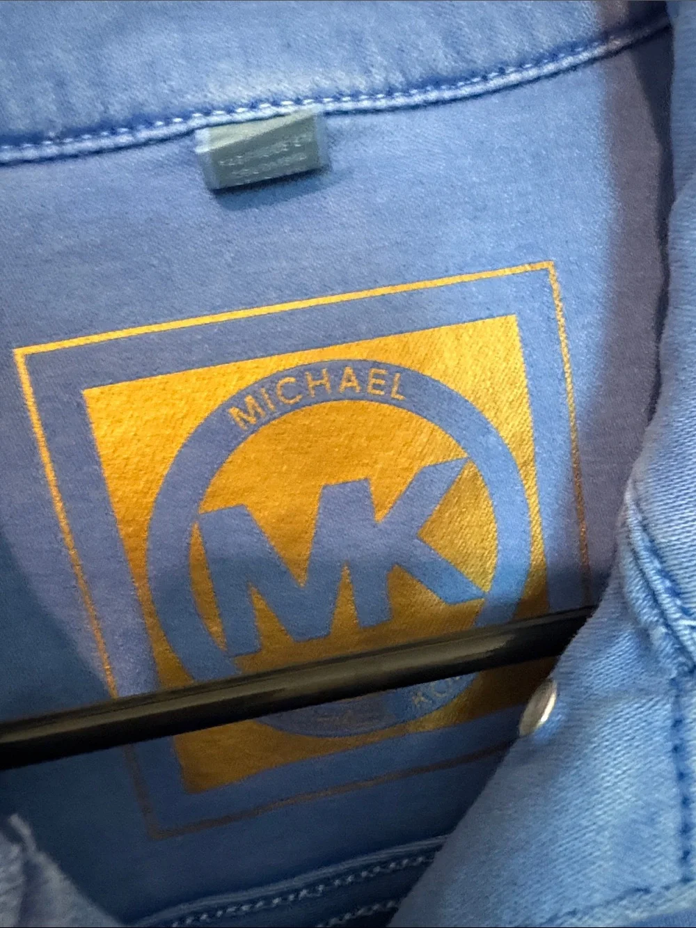 Michael Kors Light Blue Denim Trucker Jacket